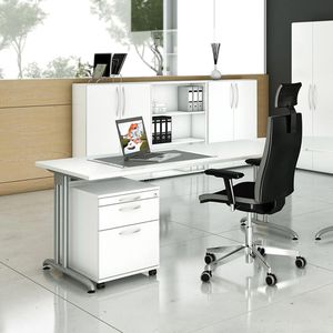 Produktbild für Rollcontainer Hammerbacher B-Serie, Holz, weiß