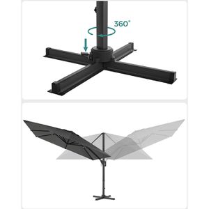 Produktbild für Sonnenschirm Songmics GPU039G01, quadratisch
