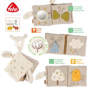 Produktbild für Motorikspielzeug Fehn 046076, Stoffbuch Schaf Natur