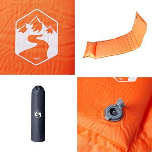 Produktbild für Isomatte vidaXL 4007134, orange, selbstaufblasend