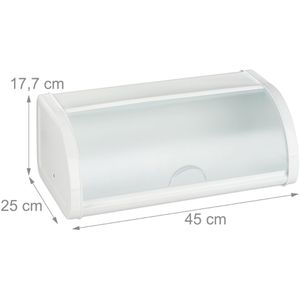 Produktbild für Brotkasten Relaxdays 10023833, Metall / Kunststoff