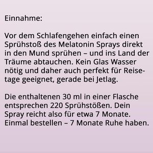 Produktbild für Melatonin gloryfeel Spray Honig, 30 ml für 220 Nächte