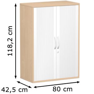 Produktbild für Rollladenschrank Geramöbel Flex, S-383110-SB, aus Holz