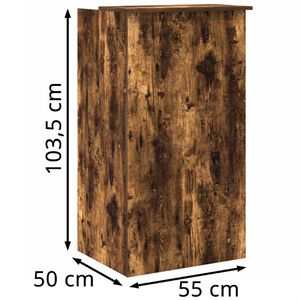 Produktbild für Empfangstheke vidaXL 859019, räuchereiche