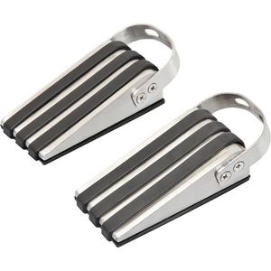 Produktbild für Türstopper Relaxdays Gummi/Edelstahl für den Boden