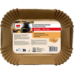 Backpapier Quickpack für Heißluftfritteusen, 20,5 x 14 cm