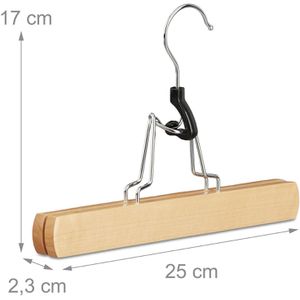 Produktbild für Hosenbügel Relaxdays 100218290, aus Holz