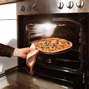 Produktbild für Pizzablech Relaxdays 10019245, antihaftbeschichtet, rund