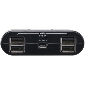 Produktbild für USB-Switch Aten US424, mit Fernbedienung, USB 2.0, für 4 PC