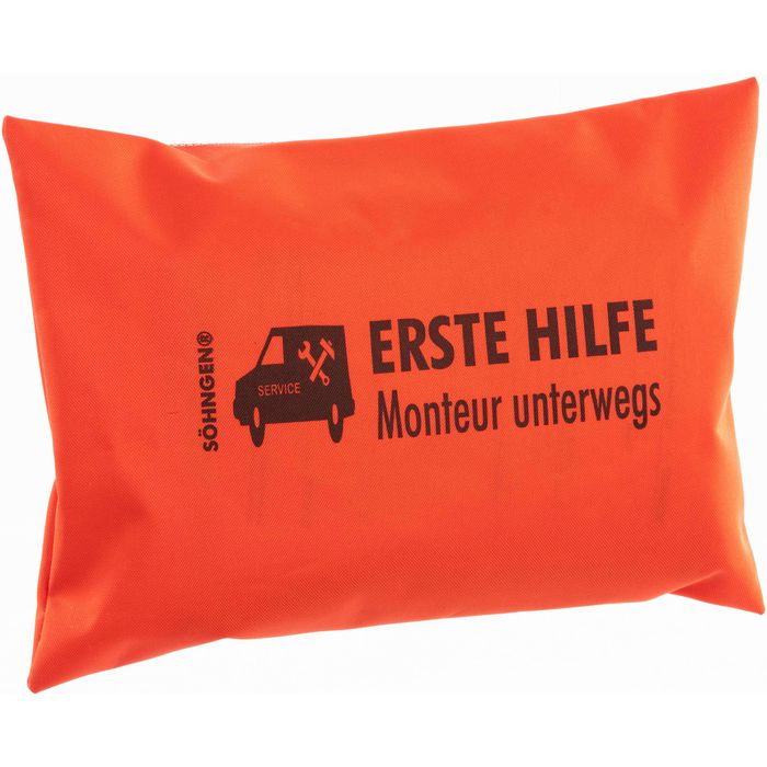 Kalff Erste-Hilfe-Tasche Kompakt, rot, gefüllt, Füllung nach DIN 13164, Auto  – Böttcher AG