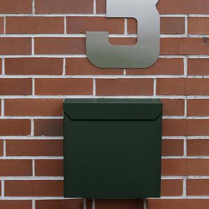 Produktbild für Briefkasten SafePost ScanPro 800 RAL6009, grün, aus Stahl