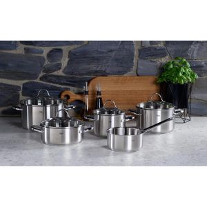 Produktbild für Topfset Fissler Palermo 002-115-05-000/0, Edelstahl