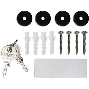 Produktbild für Briefkasten Böttcher-AG 60180 18/0, silber, aus Edelstahl