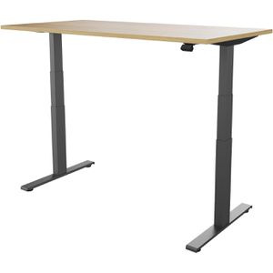 Produktbild für Schreibtisch fm-Büromöbel fouraction, eiche / anthrazit