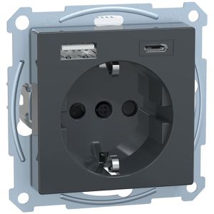 Steckdose Merten System M MEG2367-0414, Unterputz