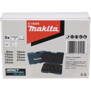 Produktbild für Steckschlüssel Makita E-16564, 9-teilig