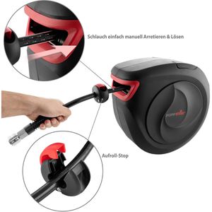 Produktbild für Druckluftschlauchtrommel Poppstar Premium, 15 + 1m