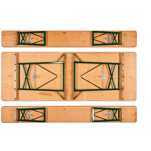 Produktbild für Bierzeltgarnitur RUKU1952 SW10062.1, Kiefer / grün