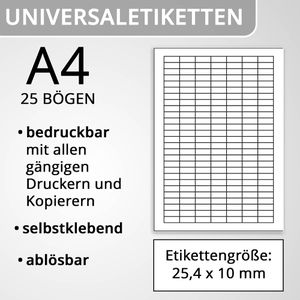 Produktbild für Universaletiketten APLI 10198, weiß