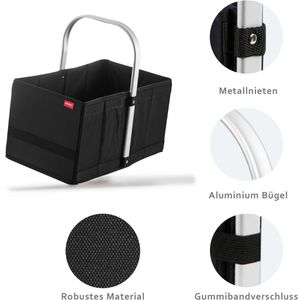 Produktbild für Einkaufskorb achilles AD253bl Handle-Box, schwarz