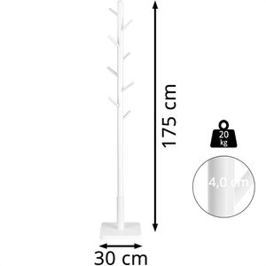 Produktbild für Garderobenständer Vasagle RCR010W02, weiß