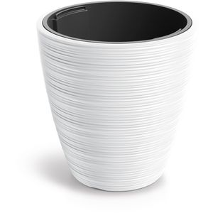 Übertopf Prosperplast Vena Round, weiß, Ø 39 x 40 cm