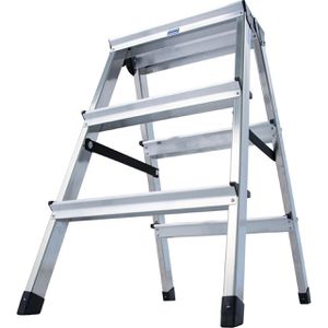 Produktbild für Stehleiter Krause Monto Dopplo, 120328, beidseitig begehbar