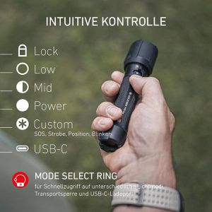 Produktbild für Taschenlampe Ledlenser P7R Pro, LED, aufladbar