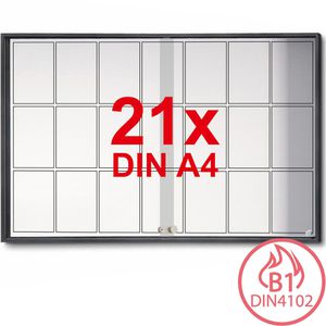 Produktbild für Schaukasten Showdown-Displays anthrazit, B1, innen