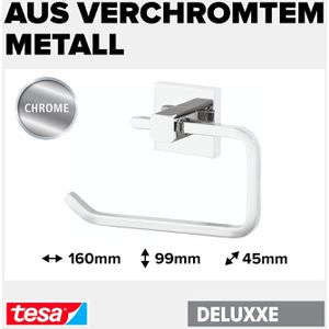 Produktbild für Toilettenpapierhalter Tesa Deluxxe, verchromt