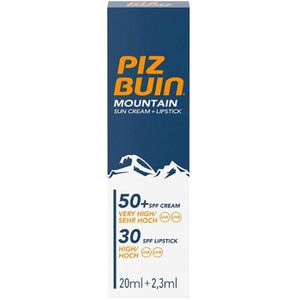 Produktbild für Sonnencreme Piz-Buin Mountain Sun Cream + Lipstick