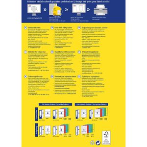 Produktbild für Rückenschilder Zweckform L4759-10, weiß