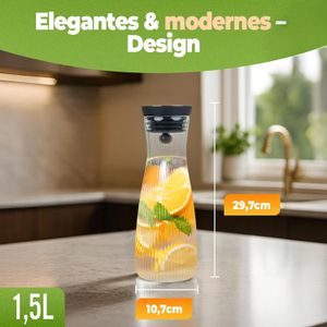Produktbild für Karaffe Clidor Crystal Clear, mit Deckel