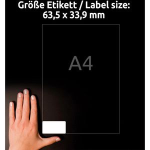 Produktbild für Sicherheitsetiketten Zweckform L6146-20, weiß