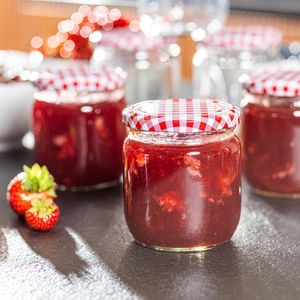 Produktbild für Einmachglas Böttcher-AG Karodesign, mit Schraubdeckel