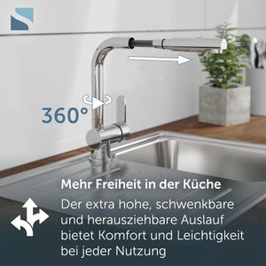Produktbild für Küchenarmatur Schütte London, chrom