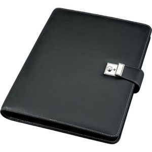 Produktbild für Schreibmappe Alassio 31514, schwarz, Kunstleder