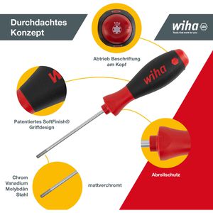 Produktbild für Schraubendreher Wiha SoftFinish, 07155, Set