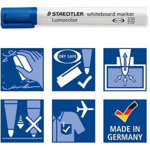 Produktbild für Whiteboardmarker Staedtler Lumocolor 351, blau