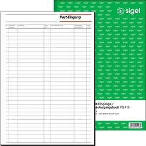 Produktbild für Post-Ein-/Ausgangsbuch Sigel PG415, A4