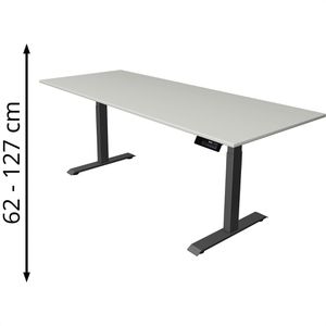 Produktbild für Schreibtisch Kerkmann Move 1 stable, lichtgrau / anthrazit