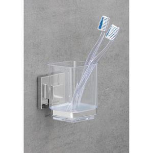 Produktbild für Zahnputzbecher Wenko Quadro, 22680100, aus Kunststoff