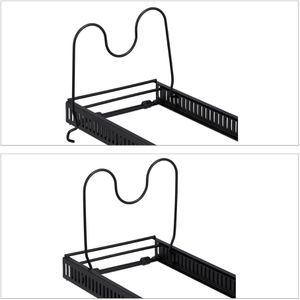 Produktbild für Topfdeckelhalter Relaxdays 10049440, schwarz, aus Metall