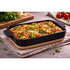 Produktbild für Auflaufform Lurch Terra Nova M 00230510 schwarz/creme, Keramik