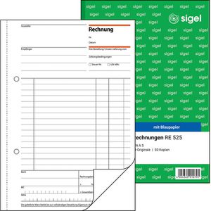 SIGEL SD033 Rechnungen A6 2x40 Blatt selbstdurchschreibend 1 Stück 