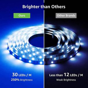 Produktbild für LED-Streifen Lepro dimmbar, weiß + RGB