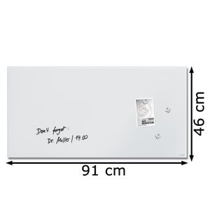 Produktbild für Glas-Magnettafel Sigel GL546 Artverum, inkl. 3 Magnete