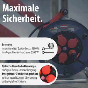 Produktbild für Kabeltrommel Brennenstuhl Professional 320KU, für außen IP44