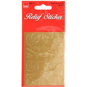 Produktbild für Sticker bsb Relief-Sticker 06-863, gold