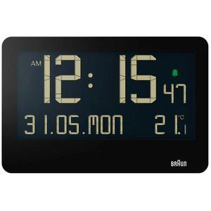 Wanduhr Braun BC14, Kunststoff, digital, Quarzuhr